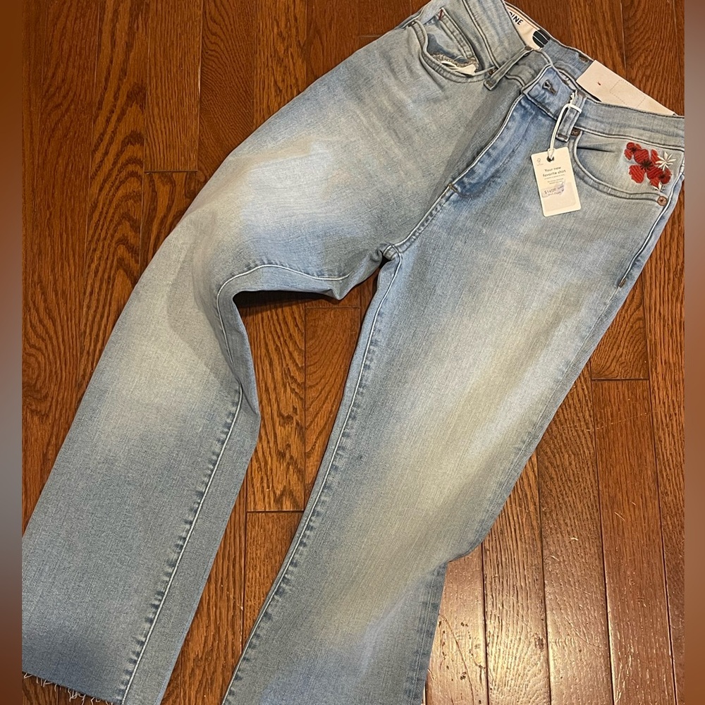 Marine Layer ladies vintage high waisted straight leg jean size 27